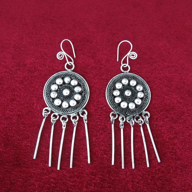 Guizhou Hmong handmade jewelry ethnic style handmade Miao silver