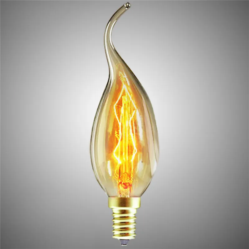 Retro Edison Bulb E27 E14 Incandescent Filament Lamp Different Shape