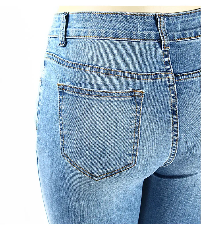 2069 Youaxon женские брендовые новые модные Стрейчевые потертые джинсовые укороченные джинсы капри с высокой талией для женщин джинсовые штаны
