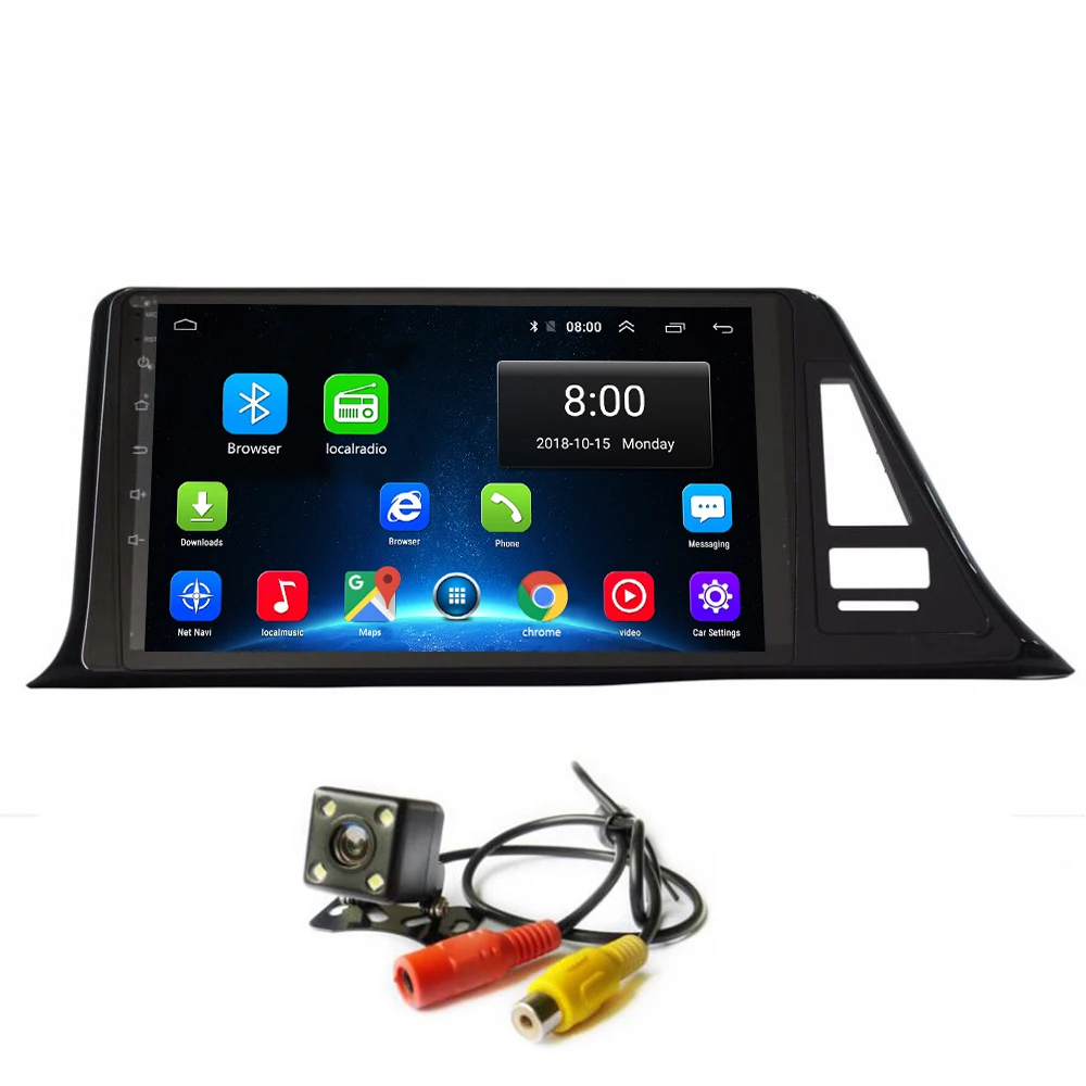 

Android 8.1 Car Radio Audio GPS for Toyota C-HR CHR C HR 2016-2018 Car Stereo Multimedia Player GPS Navigation Head Unit Bluetoo
