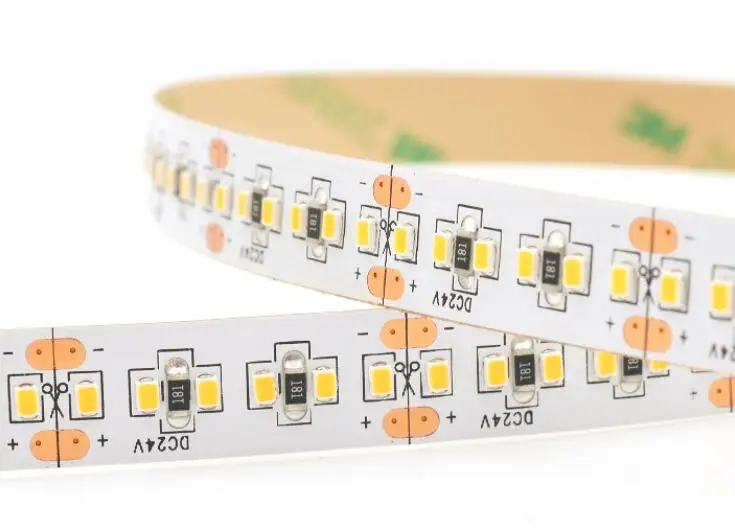2216 SMD LED Strip DC24V LED strip 240Led/m CRI>95 White PCB Board Micro 2216 LED flexible strip high lumen tape 5m/lot