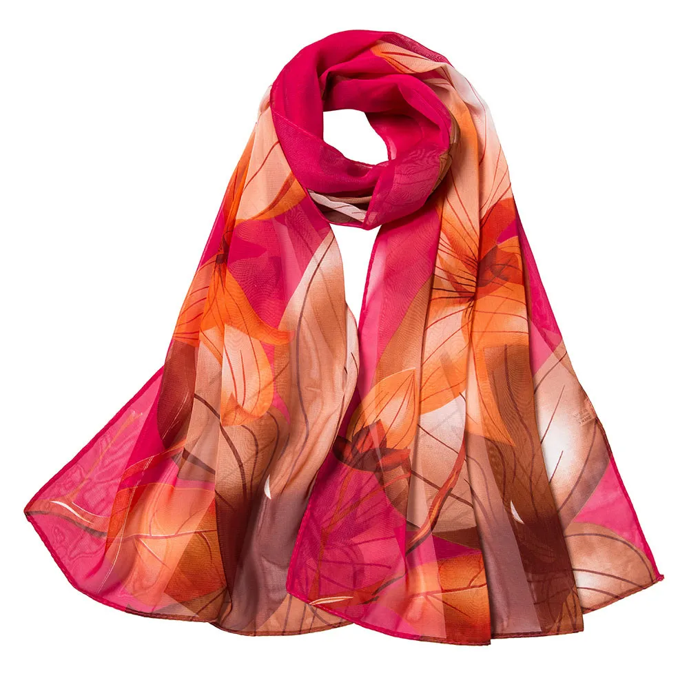 

Warm Winter Women Long Wrap Soft Chiffon Shawls and Scarves Women's Shawl Foral Print Chiffon Scarf Cashmere Scarves Gifts #YL2