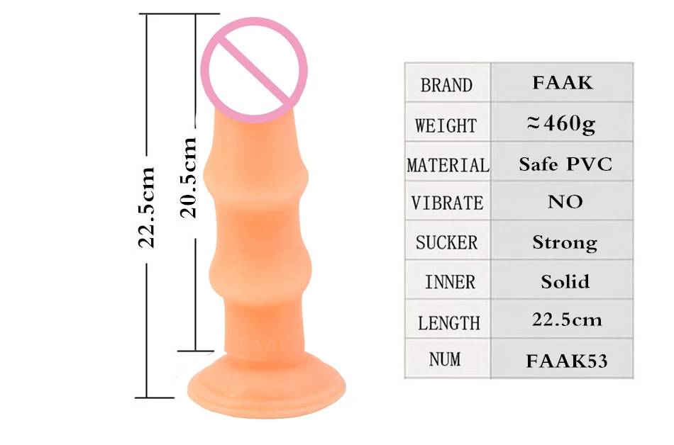 22.5cm*5.8cm Aanl Plug Sex Toys for woman Realitic Penis sex dildos for man woman couples Huge Dildo for Adult sex toys sexshop