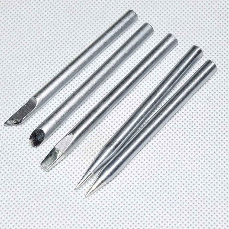 

40w 5MM Solering Iron tip 5pcs Soldering Iron Copper Bit Lead-free External Adjustable Solder Iron Tip 5mm Size Tip