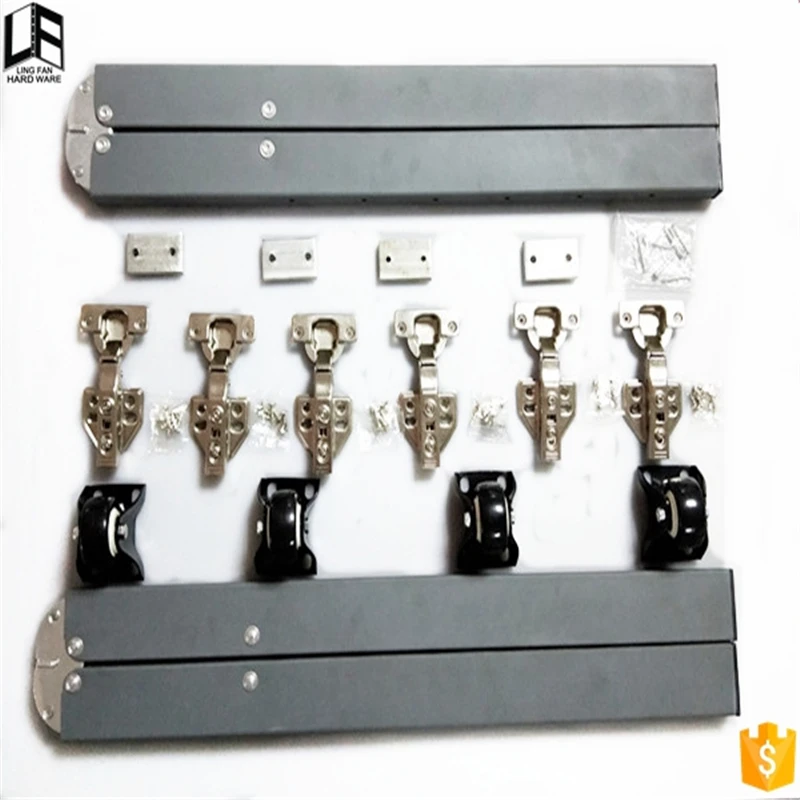 Hidden folding stealth table hardware accessories multi functional