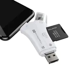 Портативный Камера SD/TF карты просмотра для IOS (например, iPhone, Ipad, Android Системы телефоны лэптоп компьютер с разъемом Lightning/Тип C/Micro USB2.0 OTG Порты