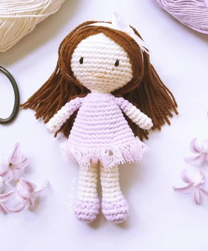 Крючком игрушки amigurumi Девушка номер модели XH041209