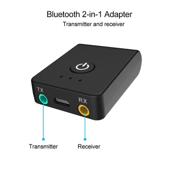 

Bluetooth 4.2 Apt-x Transmitter and Receiver Audio Adapter Wireless Music AUX 3.5mm For car Amplifier Speaker Headset TV
