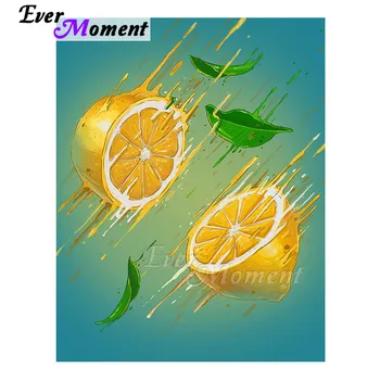 

Ever Moment Diamond Painting Wall Picture Of Rhinestone Cut Orange Mosaic Full Square Drill Diamond Embroidery Decoration 3F1752
