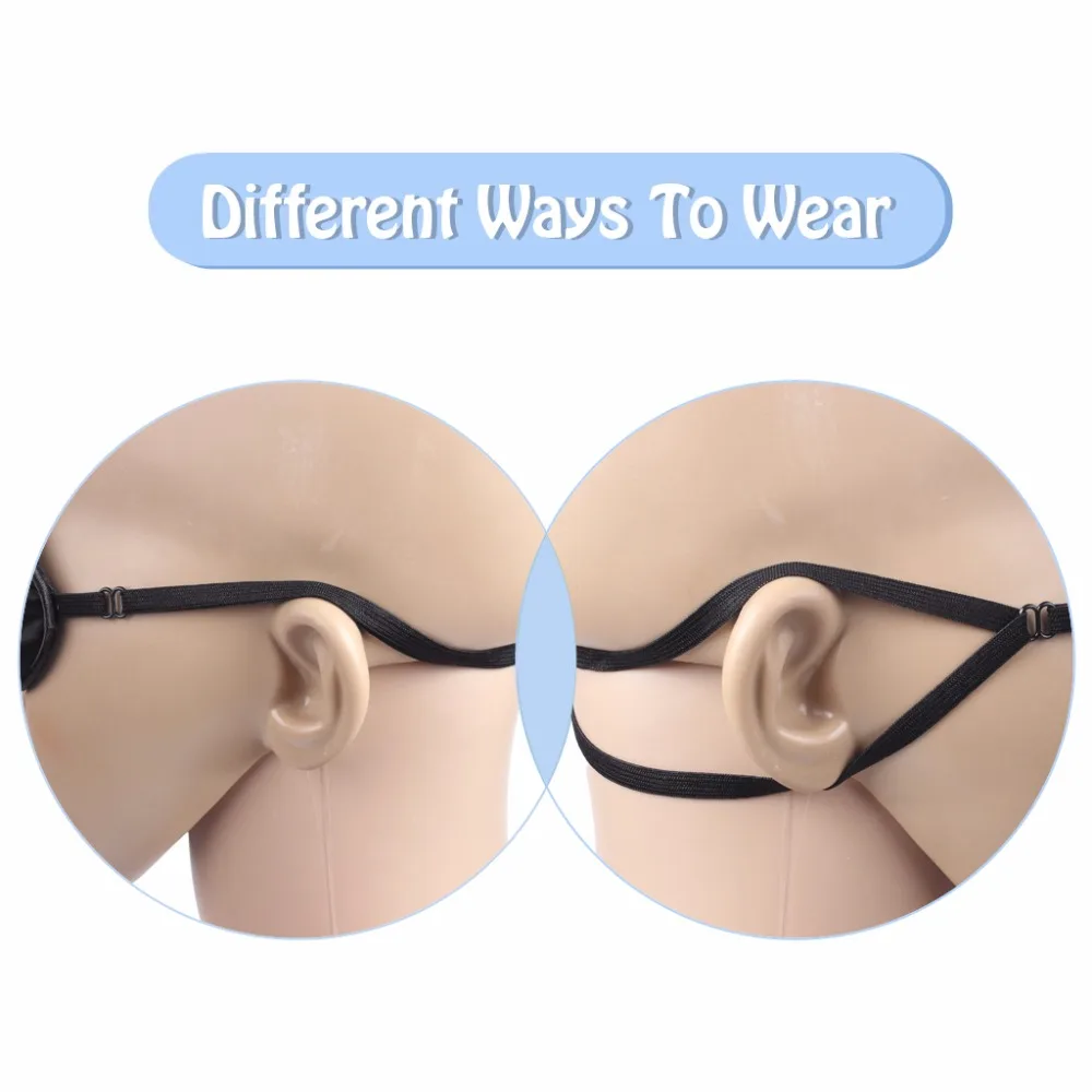 Pure Silk Eye Patch For Children Amblyopia Obscure Astigmatism Training Strabismus Correction Black (5)