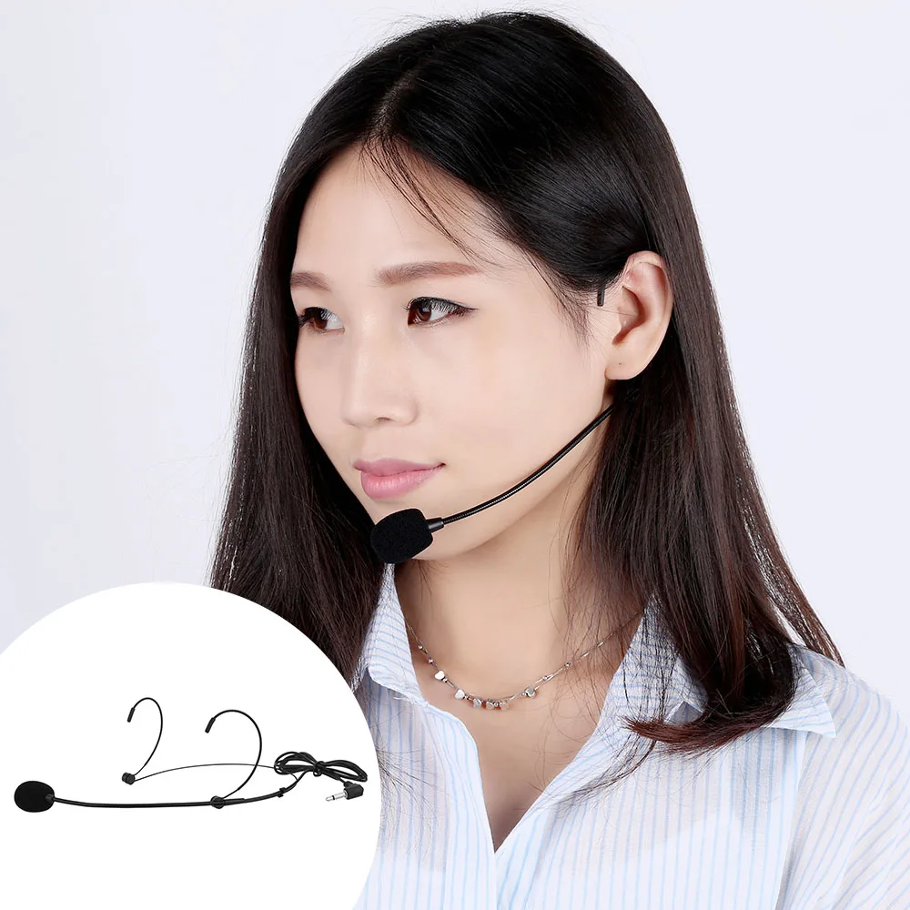 Uni Directional Head mounted Headworn Headset Ear hook Microphone Mic