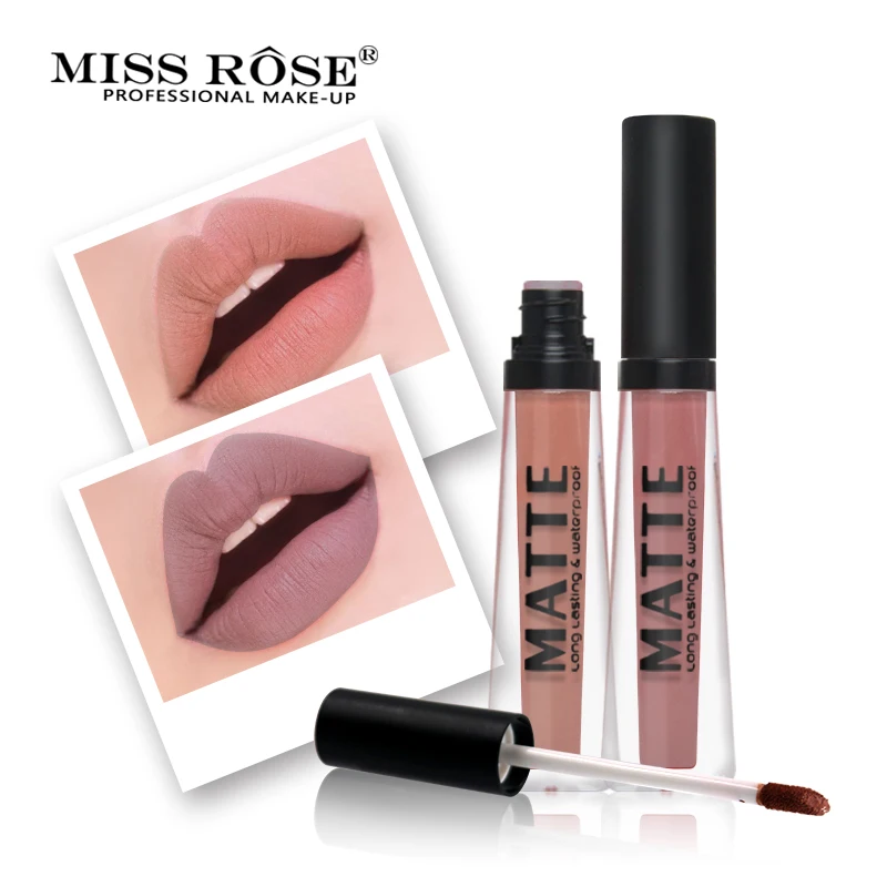 2019 new MISS ROSS Brand 12 Colors Matte Lip Gloss Velvet Liquid Lipstick Waterproof Moisturizer Beauty Makeup | Красота и здоровье