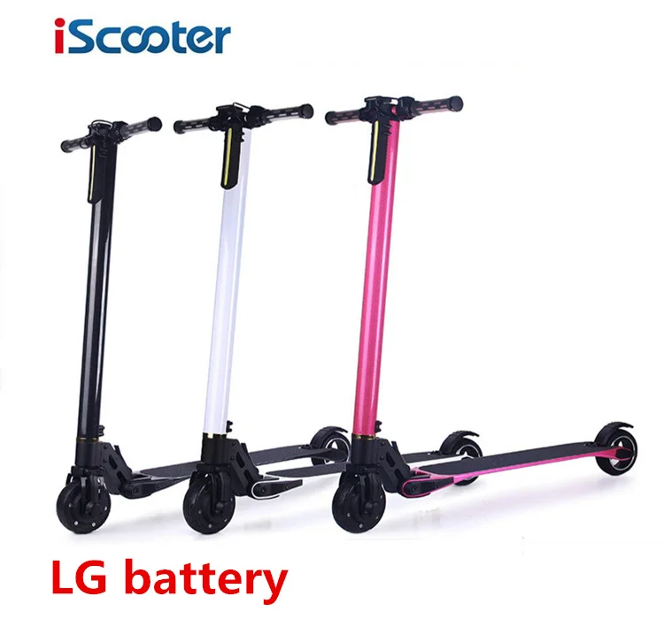 

iScooter Electric Scooter Carbon Fiber Scooter LG Battery  Smart Foldable Longboard Elektroroller Portable Folding Hoverboard