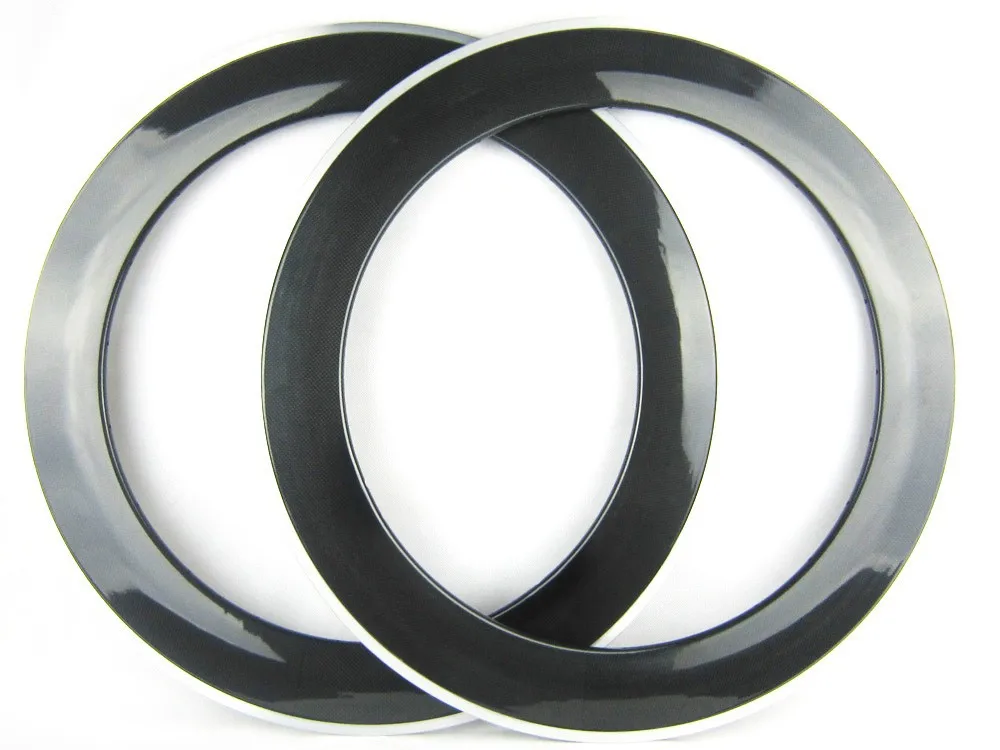 Sale full carbon rims alloy brake 80mm front and rear carbon rims bicycle rim 23mm width aluminium brake line 0