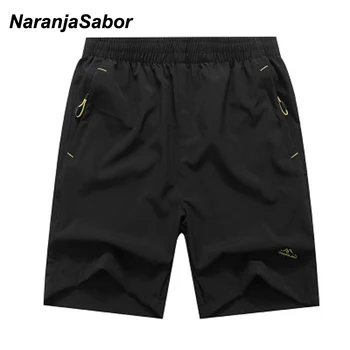 

NaranjaSabor Summer New Men's Shorts Quick Dry Shorts Men Sportswear Breathable Short Casual Male Jogger Short Trousers 7XL