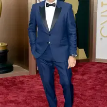 Изготовленный На Заказ тонкий крой две кнопки жениха смокинг с лацканами с острыми углами жениха лучшие мужские свадебные костюмы выпускного вечера(куртка+ брюки+ пояс+ галстук