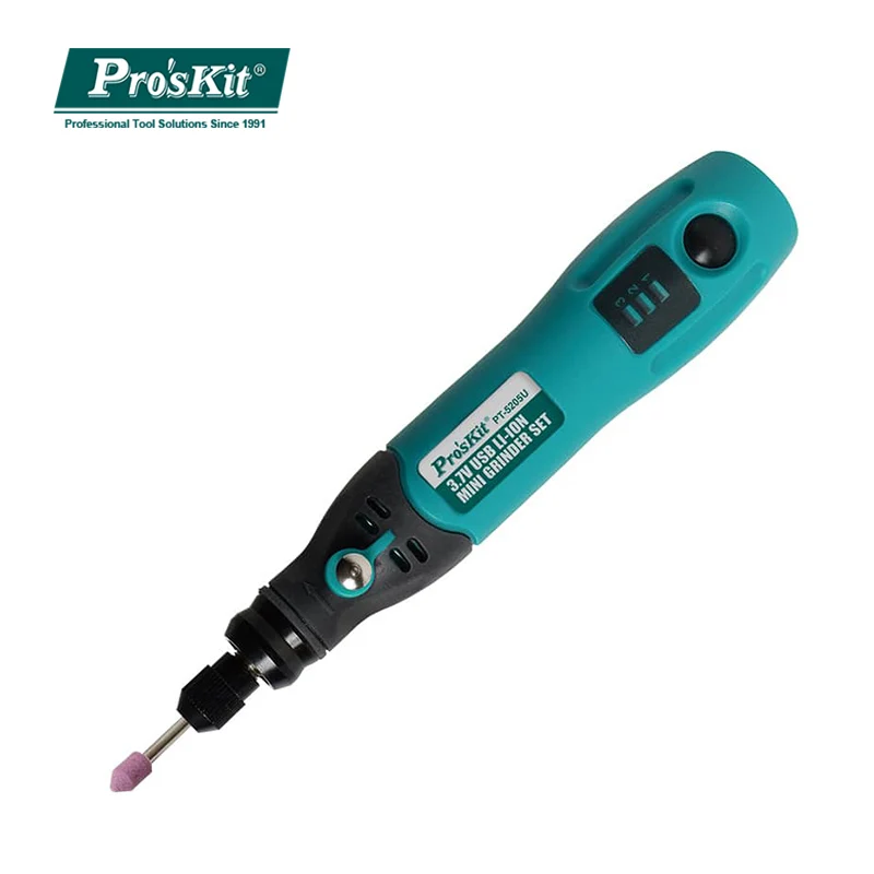 Pro'sKit PT-5205U 3,7 V USB зарядка электрическая шлифовальная машина набор литий-ионная Мини дрель шуруповерт