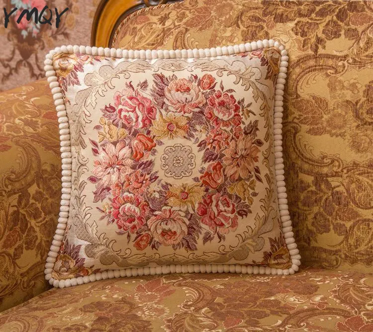 

NEW High Quality Luxury Style jacquard Home Decorative Cushion Covers Housse Coussin Euro Pillow Cover 50*50cm