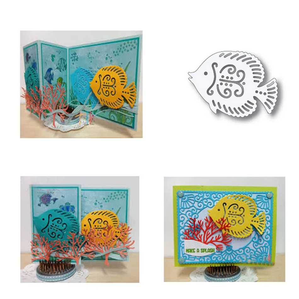 

Eastshape Tropical Fish Metal Cutting Dies Stencils For DIY Scrapbooking Embossing Paper Wedding Cards Die Cuts Making Craft
