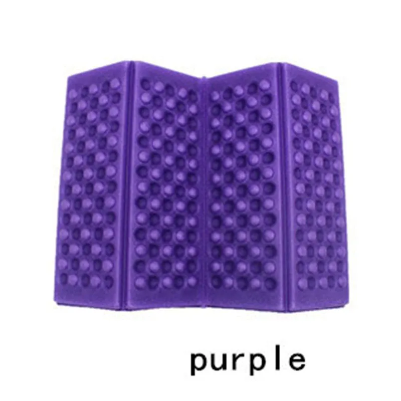 Folding Chair Outdoor Chair Ultralight Camping Chair Foldable Outdoor Seat Foam EVA Cushion Portable Waterproof Camping Pad - Цвет: D Purple