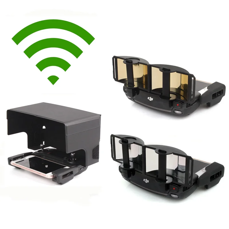 

Signal Booster Antenna Amplifier Range Extender + Smartphone Sunshade Sun Hood for DJI MAVIC PRO/ Air & SPARK Remote Controller