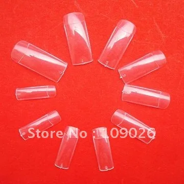 

500 PCS Clear COLOR Half Cover NAIL TIPS Free Shipping
