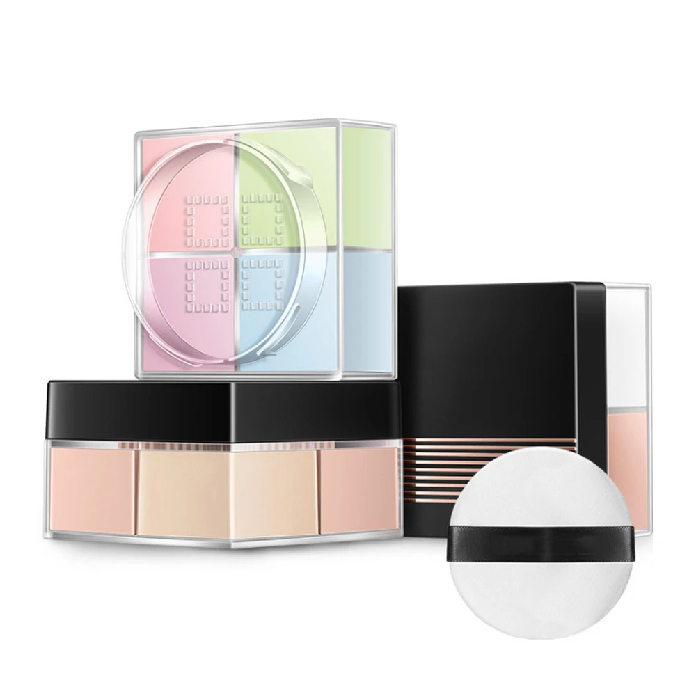 

professinal face makeup Powder 3 color highlighter palette powder make up Oil-control Brighten Concealer Make Up Pressed Powder