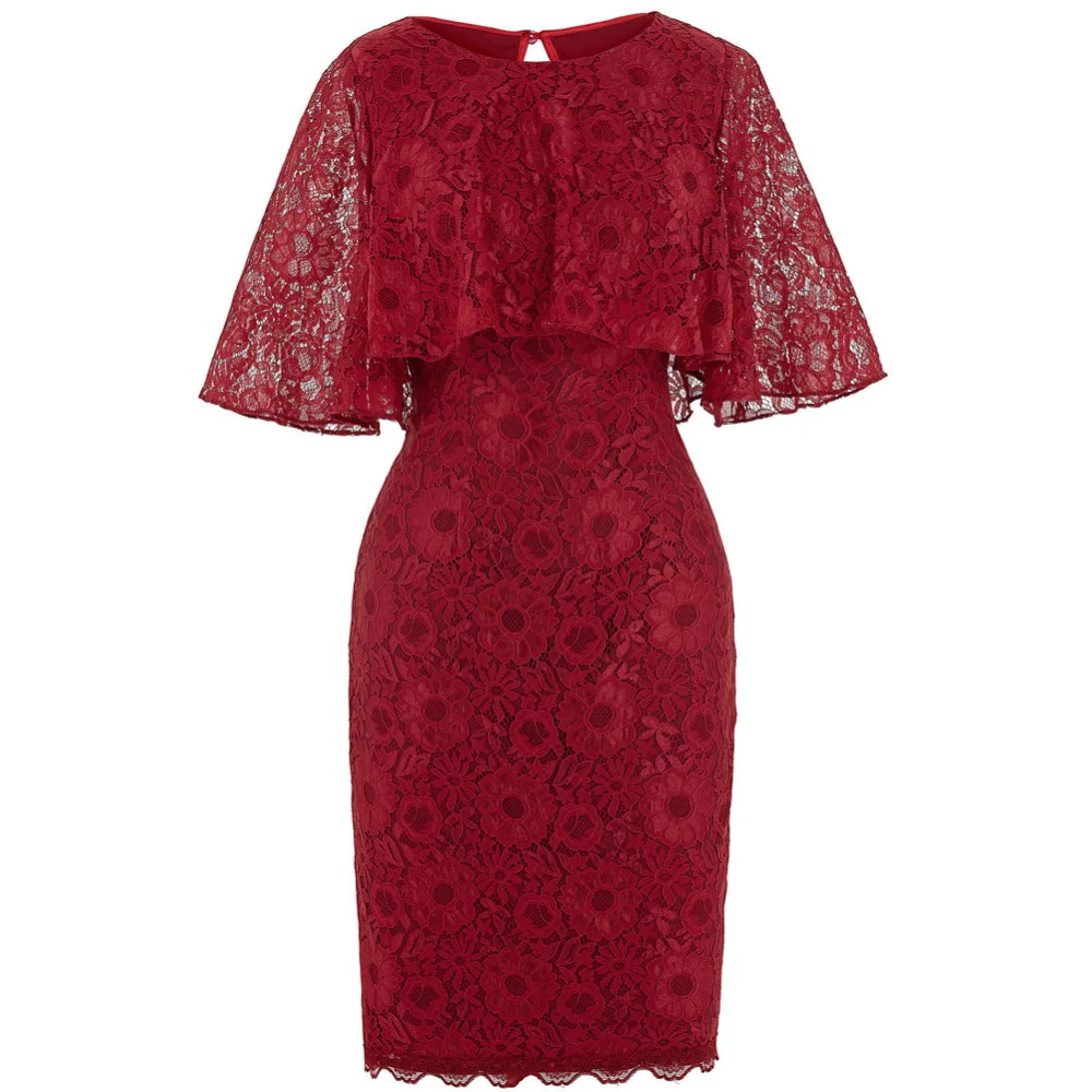 Buy Cheap Kate Kasin Red Lace Dress Women Summer 2017 Sexy Slim Bodycon Office Pencil Dresses Ladies Vestido Evening Party Robe Femme