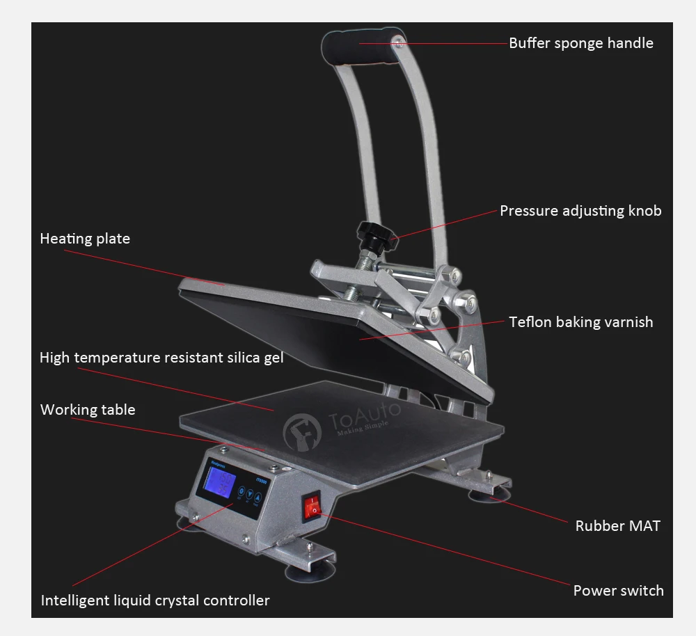 Heat press machine STP-1816 (2)