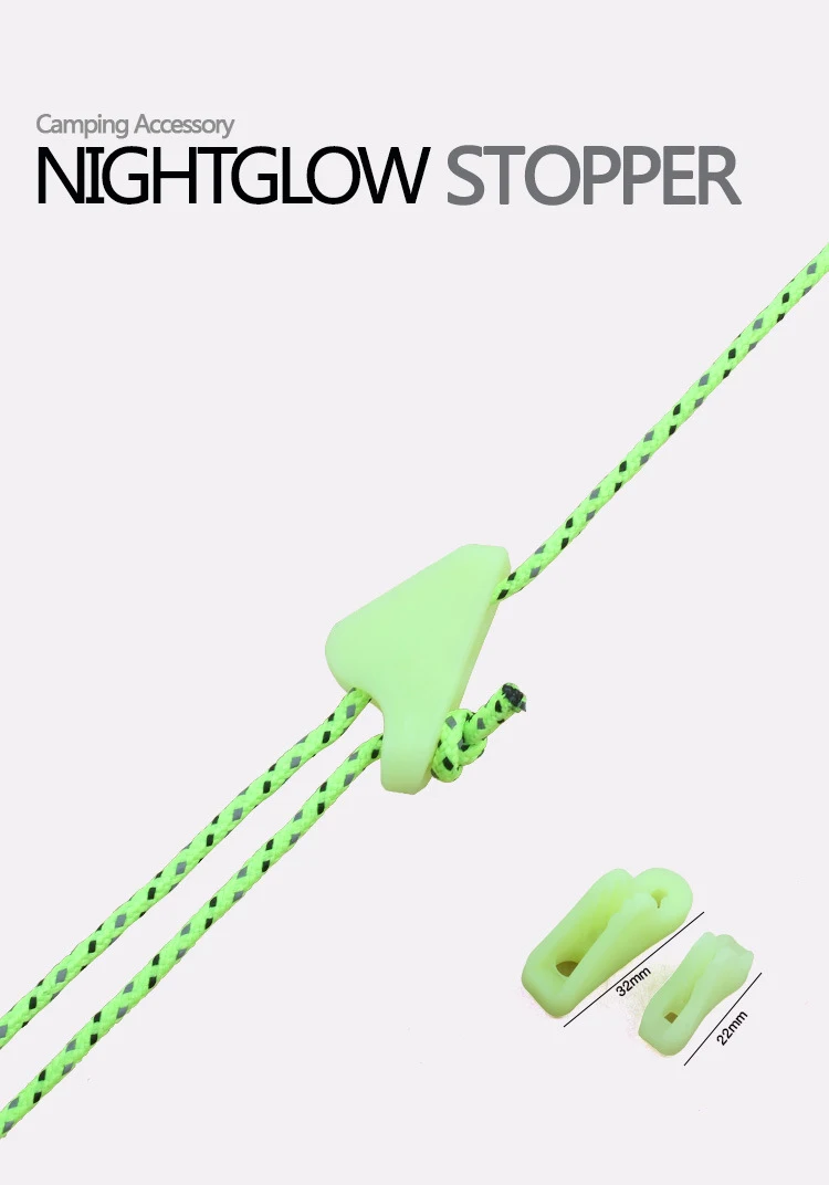 10 шт. Nightglow треугольник фиксатор светящийся натяжитель наружный кемпинг шнур бегуны лагерный канат натяжитель тент Guy линия натяжитель