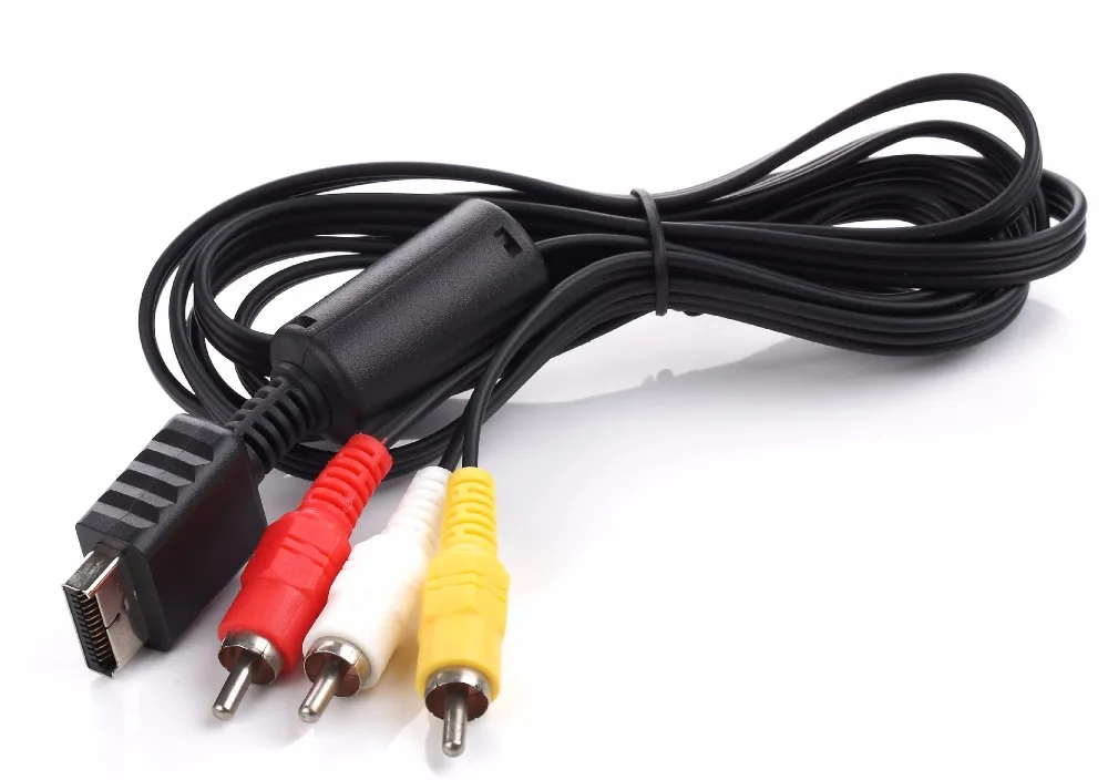 6 feet 1.8M Audio Cable to RCA AV Video Cable Cord For Sony PlayStation