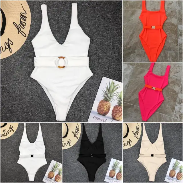 {Excellent|Wonderfull|Very Good|Very Recommended} Bikini Swiming Suit Women One Piece Swimsuit Belt Sexy Swimsuit White Swimsuit Women 2019 Swim Suit Women Swimwear Best Offers