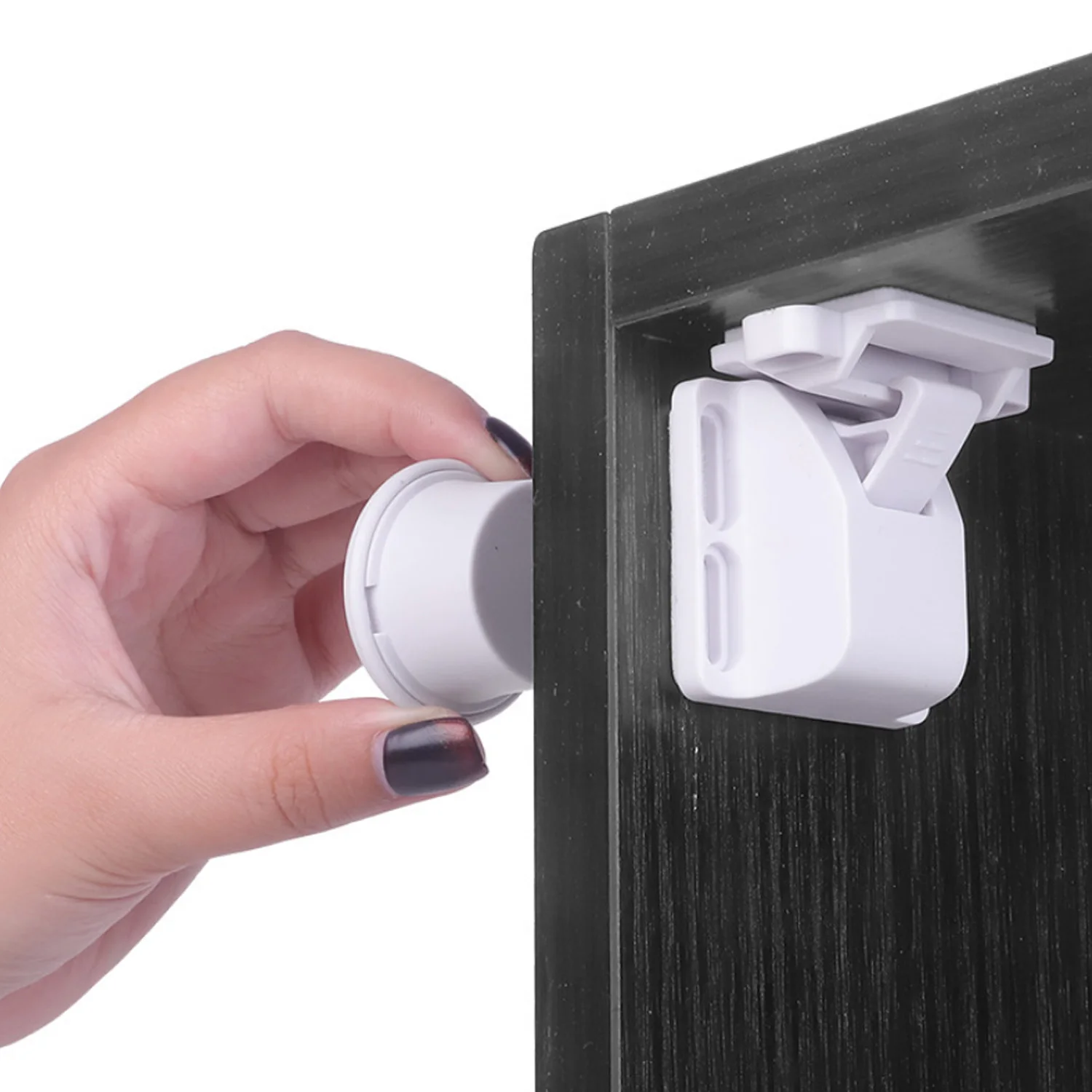 

4pcs Lock+1 Key Invisible Magnetic Safety Lock Children Baby Safety Protection Drawer Locker Security Invisible Lock Proof Locks