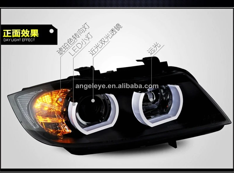 2005-2010 год для BMW E90 330I 320I 318i led Ангельские Глазки фара E90 фара SN