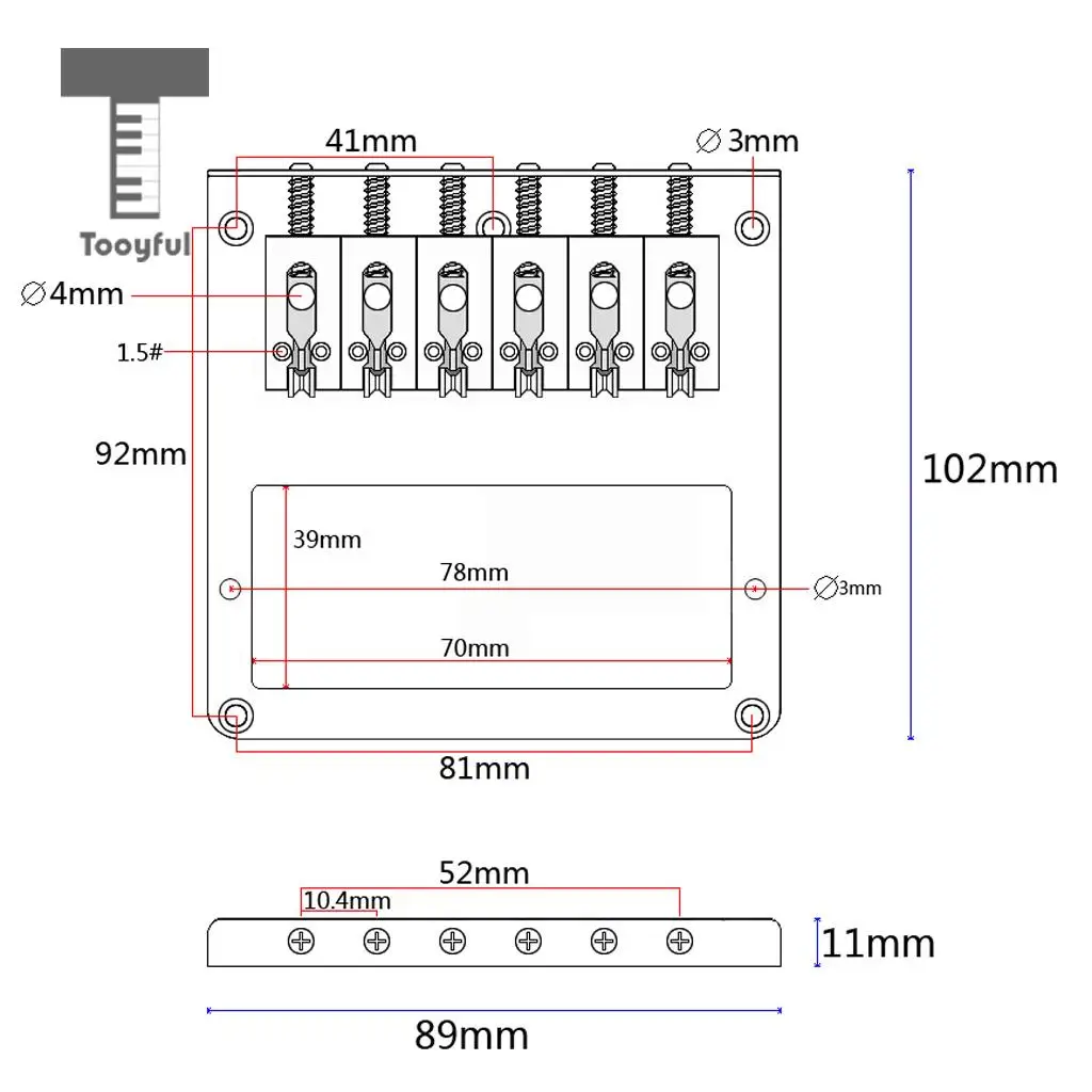 Tooyful роллер седло мост w/винт гаечный ключ хамбакер Крепление части для Telecaster электрогитары