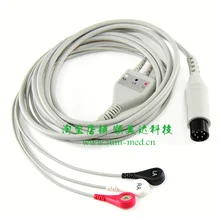 3-цельный кабель ЭКГ пациент, кабель для Mindray монитора AAMI
