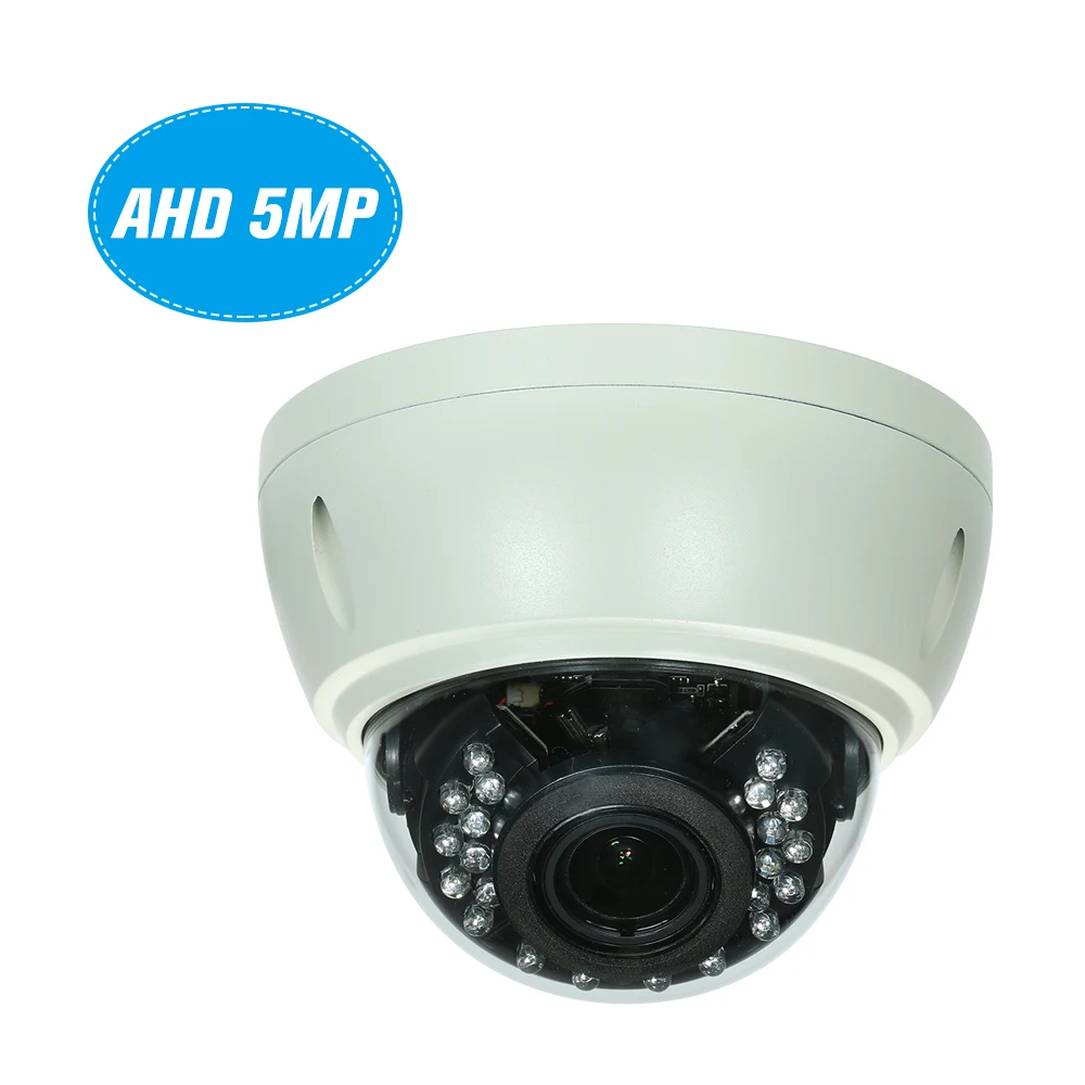 

5MP AHD IR Dome CCTV Analog Camera 2.8-12mm 4X Optical Manual Zoom Internal Focusing Lens Explosion-proof Support IR-CUT