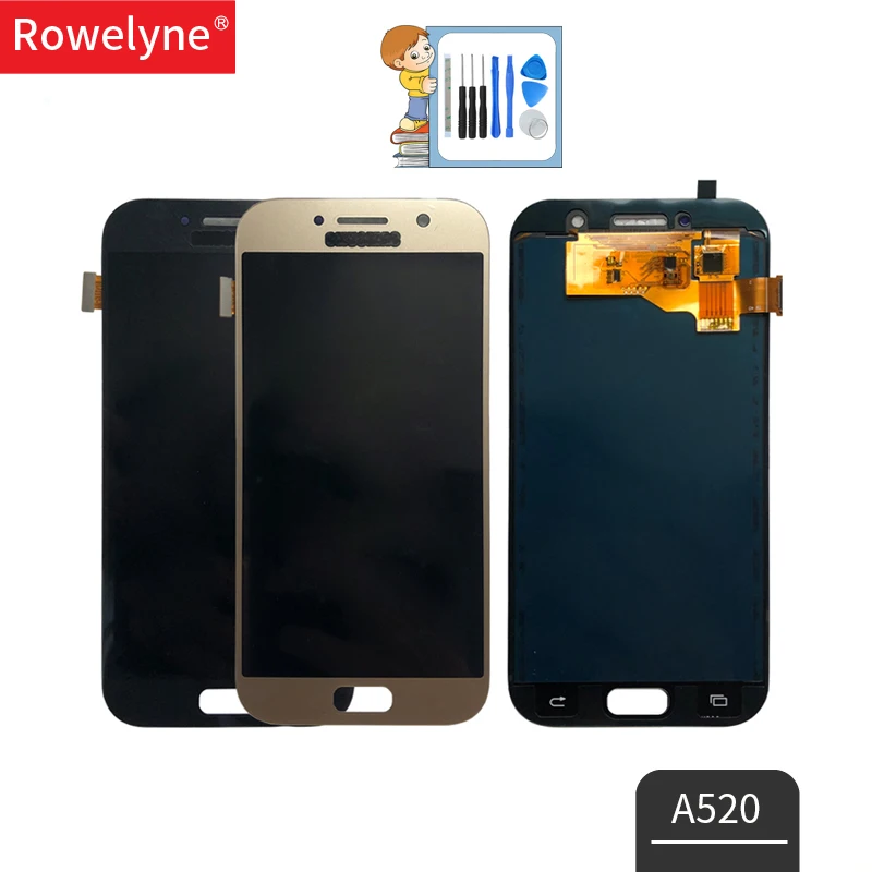 

High Quality 5.2" Super LCD Screen for SAMSUNG Galaxy A5 2017 Display Touch Screen Digitizer A520 A520F SM-A520F Replacement