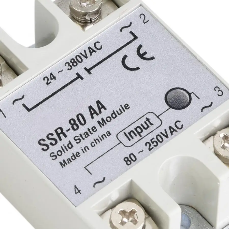 Твердотельный релейный модуль 80A однофазный твердотельный SSR 80AA 80 250VAC реле