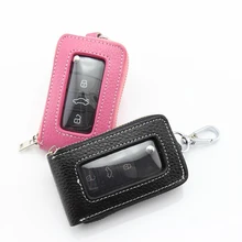 Натуральная кожа кожаный брелок для ключей, брелок для ключей для мужчин Организатор ключей экономки Для женщин брелок чехлы кейс на молнии сумка бумажник кошелек