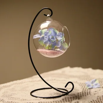 

200pcs Ornament Display Stand, Iron Hanging Stand Rack Holder for Hanging Glass Globe Air Plant Terrarium, Witch Ball wen6012