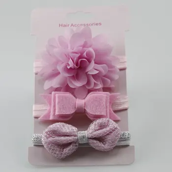 

3-Piece Newborn Toddler Baby Floral Crown Girls Headbands Hairband Phtography Props newborn headband photography accessories