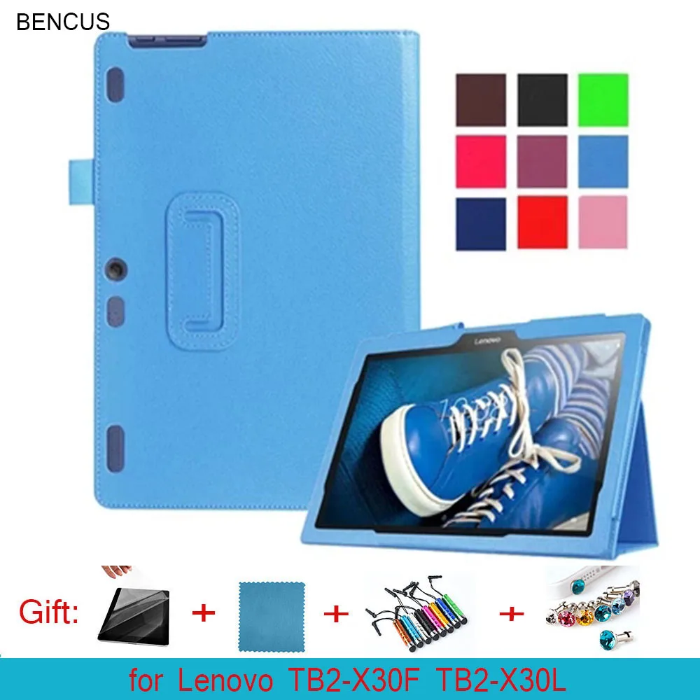 BENCUS PU Folio Folding Stand Leather Case Cover For Lenovo