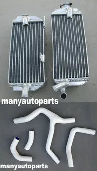 

GPI R&L aluminum radiator +white hose FOR Honda CRF450R CRF450 CRF 450R 2013 13 2014 14 white HOSE