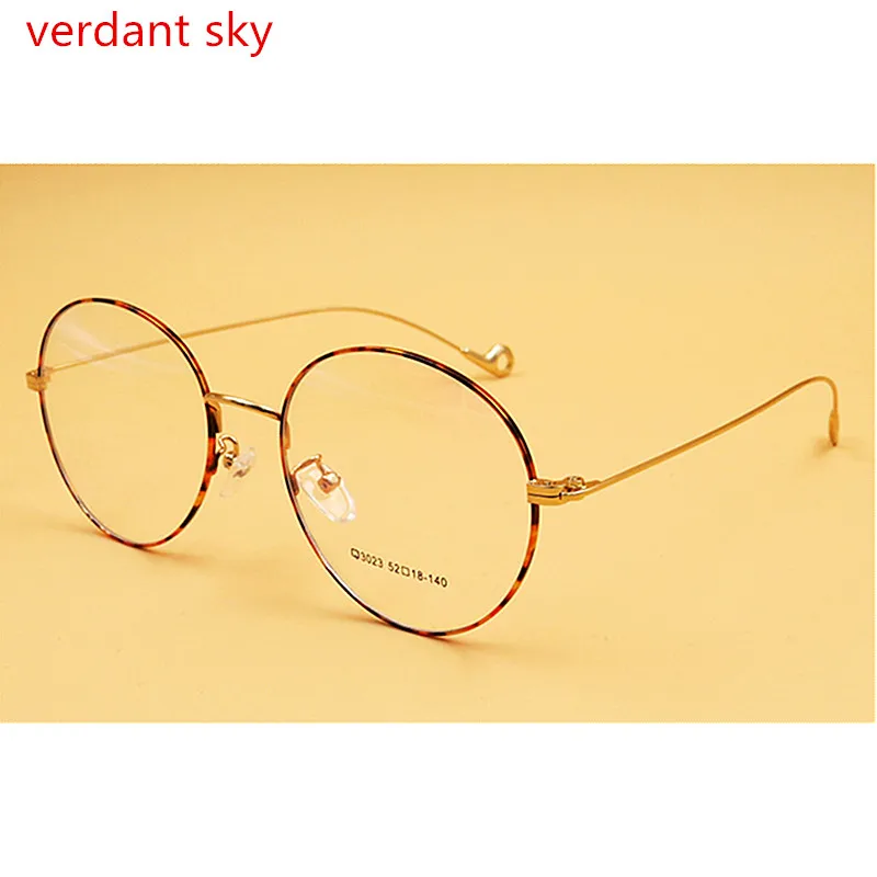 2017 Vintage Lunettes Hommes Petit Rond En Métal Lunettes Cadres pour Femmes Optique Verre Prescription Lunettes Oculos de grau