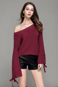 

Chompas de mujer para el invierno 2019 Autumn Winter Knitted Women Sweaters and Pullovers O Neck Long Sleeve Solid Trui Dames