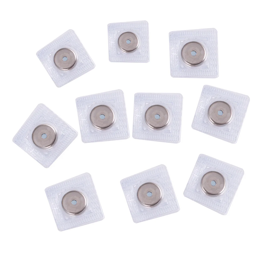 20pcs Invisible PVC Buttons Sew In  Snaps Purse Bags Clothes 19mm