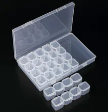28Cases Nail Art Storage Case Glitter Gems Decoration Box Empty Cosmetic Jar Pots Container Refillable Bottles 11cm X 17cm