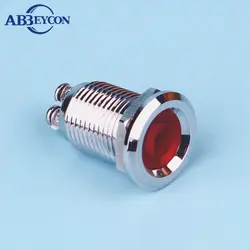 Abbeycon 16 мм в горошек кольцо светодиодной подсветкой пилот световой сигнал 12 В водонепроницаемый индикаторная лампа