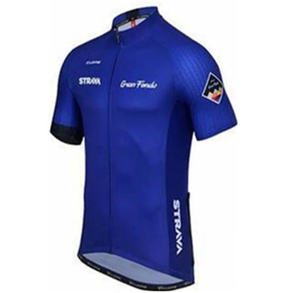 2019 STRAVA Summer Short Sleeve Breathable Cycling Jersey Mountain Bicycle Clothing Man tops Bike Clothes Shirt Jerseys